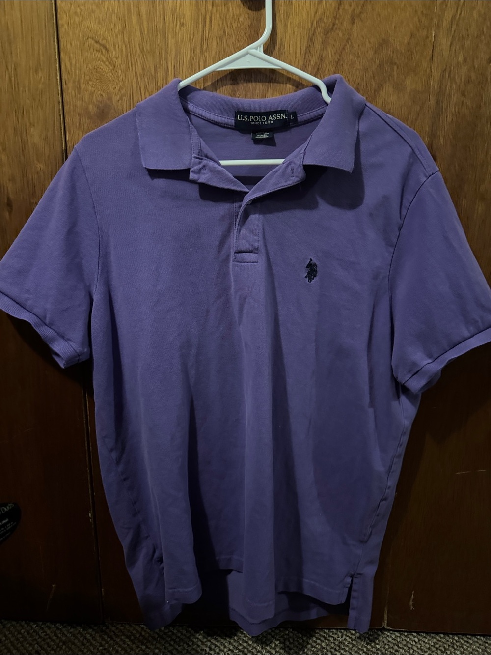 U.S. Polo Assn. Lavender Short-Sleeve Polo Shirt